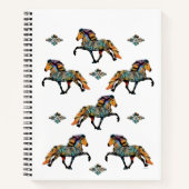 Pop Art IJslands Paard Notitieboek (Voorkant)