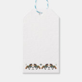 Pop Art IJslandse paarden Cadeaulabel (Voorkant)