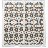 Pop Art IJslandse paarden Douchegordijn (Voorkant)