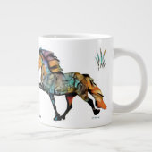 Pop Art IJslandse paarden Giant Coffee Mok (Rechts)