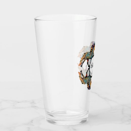 Pop Art IJslandse paarden Glas (Rechts)