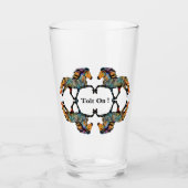 Pop Art IJslandse paarden Glas (Voorkant)