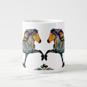 Pop Art IJslandse paarden Grote Koffiekop