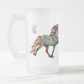 Pop Art IJslandse paarden Matglas Bierpul (Links)