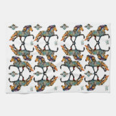 Pop Art IJslandse paarden Theedoek (Horizontaal)