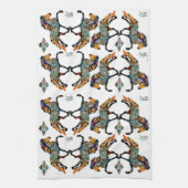 Pop Art IJslandse paarden Theedoek (Verticaal)