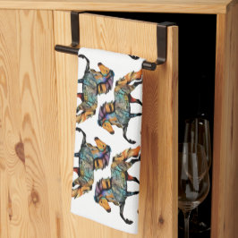 Pop Art IJslandse paarden Theedoek