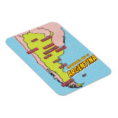 Pop Art Illustrated Argentinië Magneet (Rechterzijde)