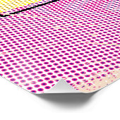 Pop Art Illustrated Egypt kaart Perfect Poster (Hoek)