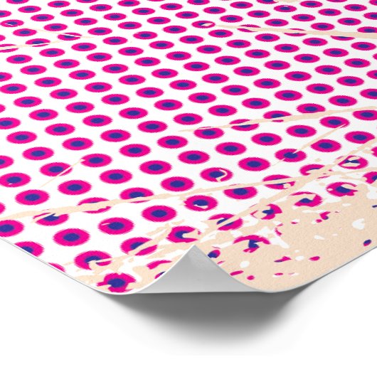 Pop Art Illustrated Egypt kaart Poster (Hoek)