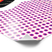 Pop Art Illustrated Irakkaart Foto Afdruk (Hoek)