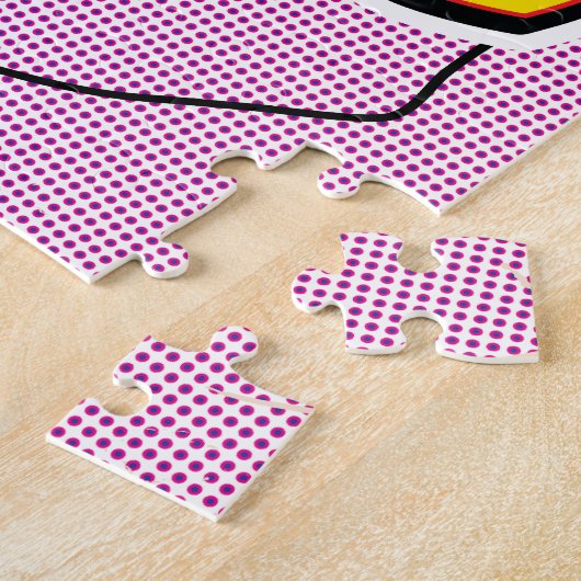 Pop Art Illustrated Israel kaart Legpuzzel (Zijkant)