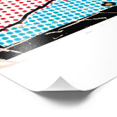 Pop Art Illustrated Oekraïne Foto Afdruk (Hoek)