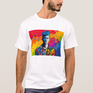 Pop art illustratie, Pride Day en de LGBT T-shirt