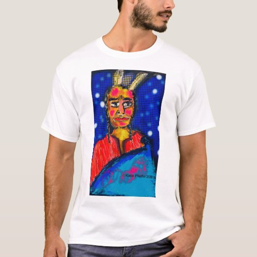 Pop art Indian #1 T-shirt (Voorkant)