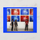 Pop Art Indigo Briefkaart (Voorkant)