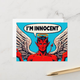 Pop Art Innocent Devil Briefkaart