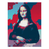 Pop Art Interpretation of Mona Lisa Perfect Poster (Voorkant)