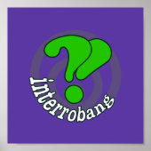 Pop Art Interrobang (dubbelzinnig) Poster (Voorkant)