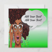 Pop Art Invitation Kaart (Voorkant)