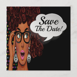 Pop Art Invitation Save The Date