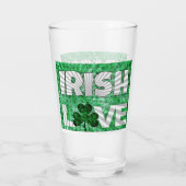 Pop Art Irish Love Glas (Achterkant)