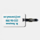 Pop Art is getrouwd Bagagelabel (Achterkant horizontaal)