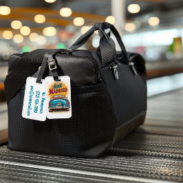 Pop Art is getrouwd Bagagelabel