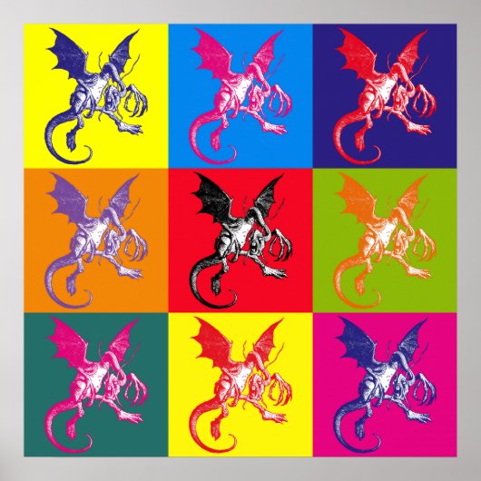 Pop Art Jabberwocky Poster (Voorkant)