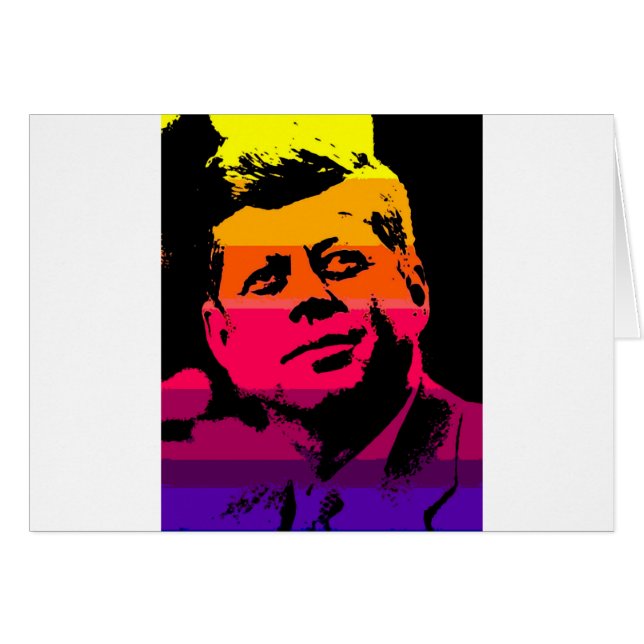 Pop Art Jack JFK John F. Kennedy (Voorkant Horizontaal)