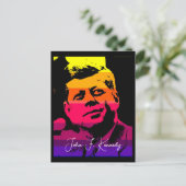 Pop Art Jack JFK John F. Kennedy Briefkaart (Staand voorkant)