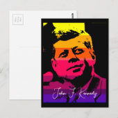 Pop Art Jack JFK John F. Kennedy Briefkaart (Voorkant / Achterkant)