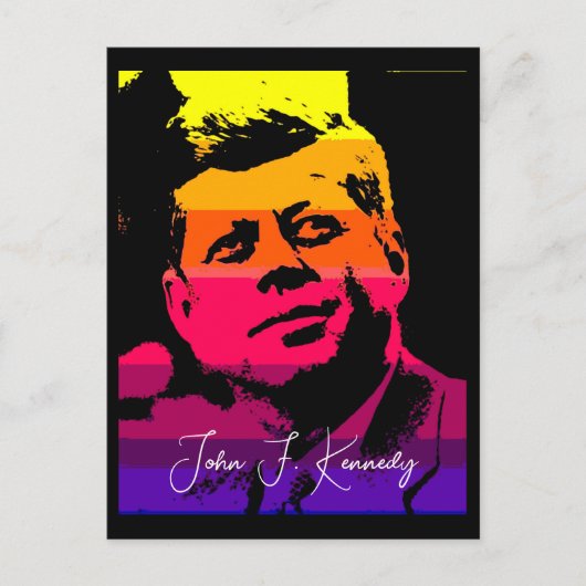 Pop Art Jack JFK John F. Kennedy Briefkaart (Voorkant)