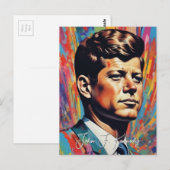 Pop Art Jack JFK John F. Kennedy Briefkaart (Voorkant / Achterkant)
