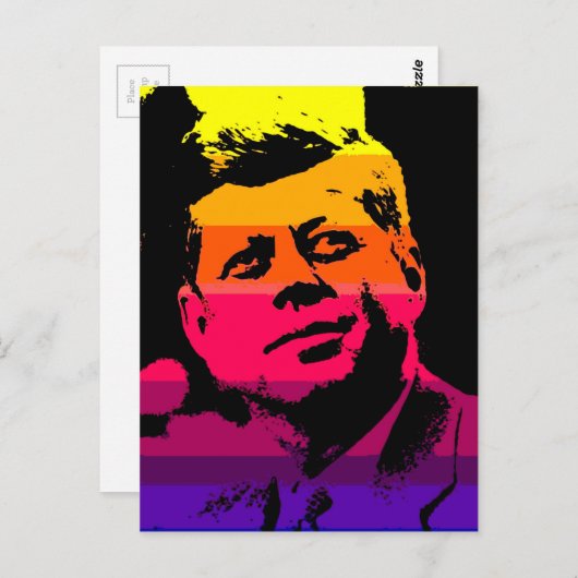 Pop Art Jack JFK John F. Kennedy Briefkaart (Voorkant / Achterkant)