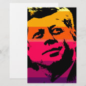 Pop Art Jack JFK John F. Kennedy Briefpapier (Voorkant / Achterkant)