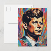 Pop Art Jack JFK John F. Kennedy Feestdagenkaart (Voorkant / Achterkant)
