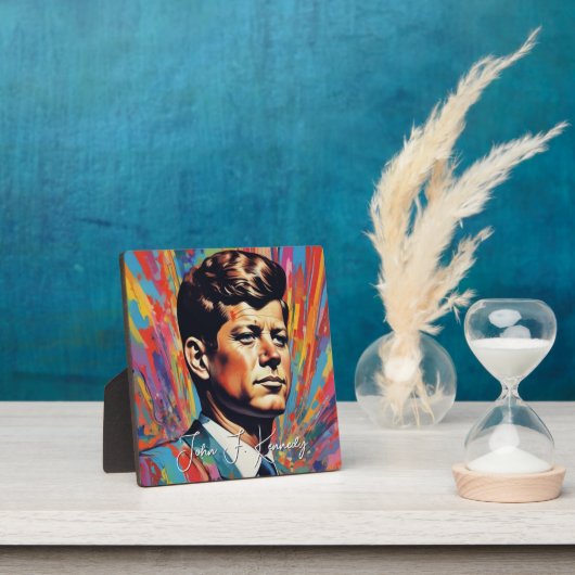 Pop Art Jack JFK John F. Kennedy Fotoplaat (Insitu)