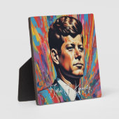 Pop Art Jack JFK John F. Kennedy Fotoplaat (Voorkant)