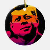 Pop Art Jack JFK John F. Kennedy Keramisch Ornament (Voorkant)