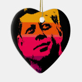 Pop Art Jack JFK John F. Kennedy Keramisch Ornament (Rechts)