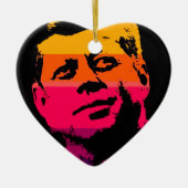 Pop Art Jack JFK John F. Kennedy Keramisch Ornament (Voorkant)