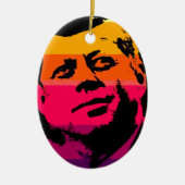 Pop Art Jack JFK John F. Kennedy Keramisch Ornament (Voorkant)