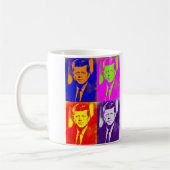 Pop Art Jack JFK John F. Kennedy Koffiemok (Links)