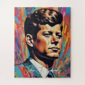 Pop Art Jack JFK John F. Kennedy Legpuzzel (Verticaal)