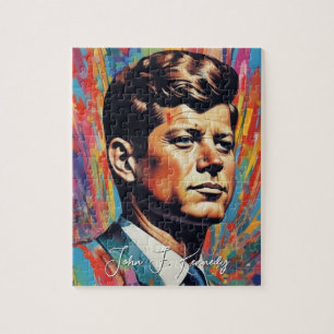 Pop Art Jack JFK John F. Kennedy Legpuzzel