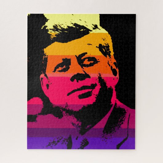 Pop Art Jack JFK John F. Kennedy Legpuzzel (Verticaal)