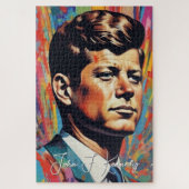 Pop Art Jack JFK John F. Kennedy Legpuzzel (Verticaal)