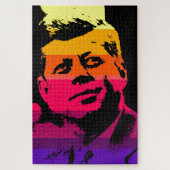 Pop Art Jack JFK John F. Kennedy Legpuzzel (Verticaal)