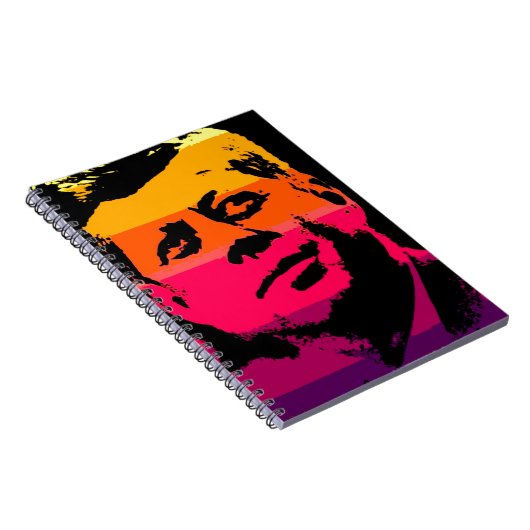 Pop Art Jack JFK John F. Kennedy Notitieboek (Rechterzijde)